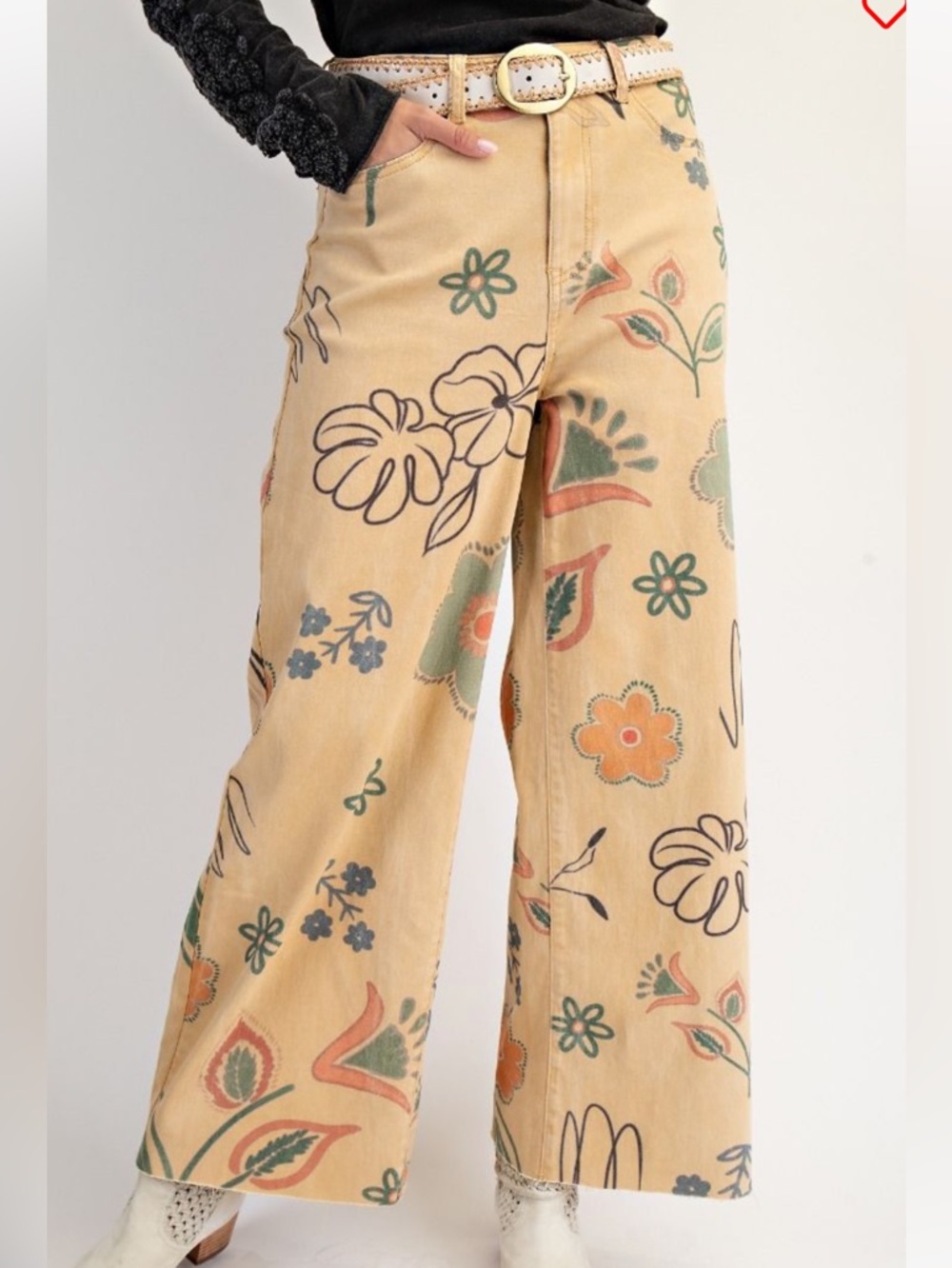 Easel Twill Printed Pants